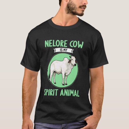 Nelore Rundvee Nelore Koe T-shirt (Voorkant)