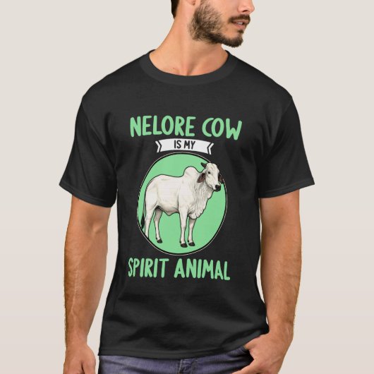 Nelore Rundvee Nelore Koe T-shirt (Voorkant)