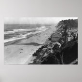 Nelscott, Oregon Beach Scene Waterfront Poster (Voorkant)