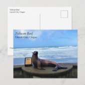 Nelscott Reef, Lincoln City, Briefkaart Oregon (Voorkant / Achterkant)