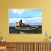 Nelscott Reef, Lincoln City, Oregon Canvas Afdruk (Insitu (Woonkamer))