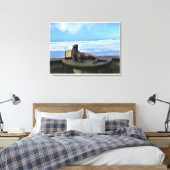 Nelscott Reef, Lincoln City, Oregon Canvas Afdruk (Insitu (Slaapkamer))