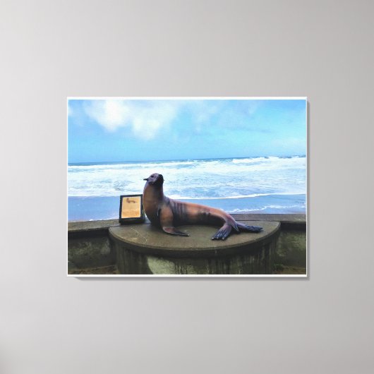 Nelscott Reef, Lincoln City, Oregon Canvas Afdruk (Voorkant)
