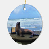 Nelscott Reef, Lincoln City, Oregon Keramisch Ornament (Links)