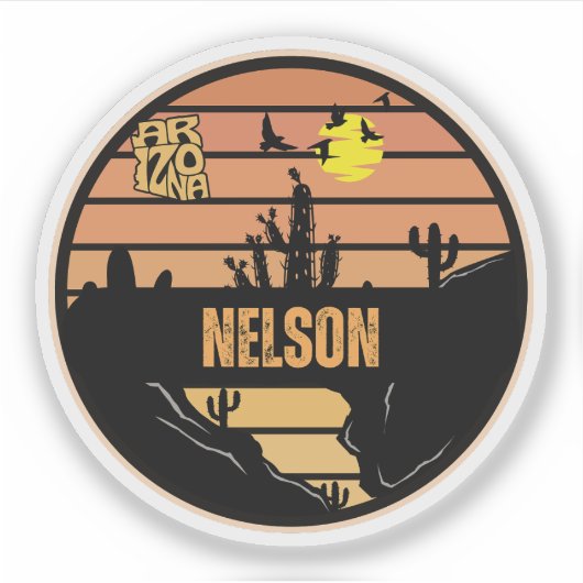 Nelson, Arizona Sticker (Voorkant)
