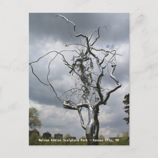 Nelson Atkins Sculpture Park Metal Tree # 2 Briefkaart (Voorkant)