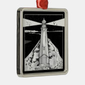 Nelson Boulder Bank Metalen Ornament (Rechts)