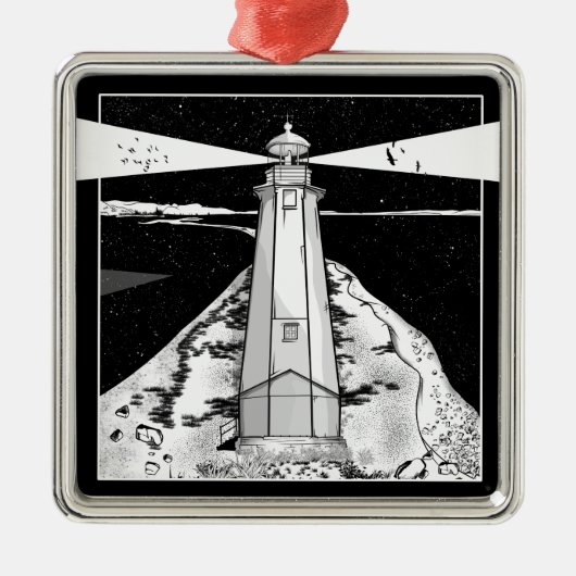 Nelson Boulder Bank Metalen Ornament (Voorkant)