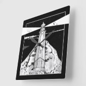 Nelson Boulder Bank Vierkante Klok (Hoek)