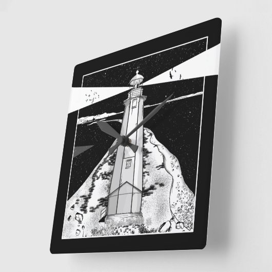 Nelson Boulder Bank Vierkante Klok (Hoek)