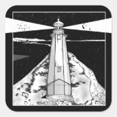 Nelson Boulder Bank Vierkante Sticker (Voorkant)