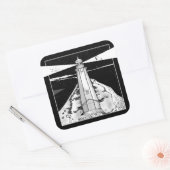 Nelson Boulder Bank Vierkante Sticker (Envelop)