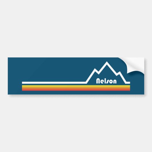 Nelson British Columbia Bumpersticker (Voorkant)