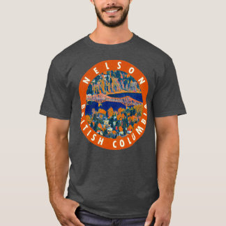 Nelson British Columbia Vintage Travel Decal T-shirt