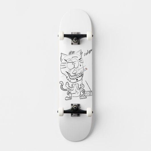 Nelson Crazy Cat skateboard (Voorkant)