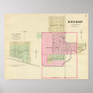 Nelson en Hardy, Nebraska Poster