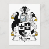 Nelson Family Crest Briefkaart (Voorkant)