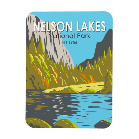 Nelson Lakes National Park New Zealand Magneet (Verticaal)