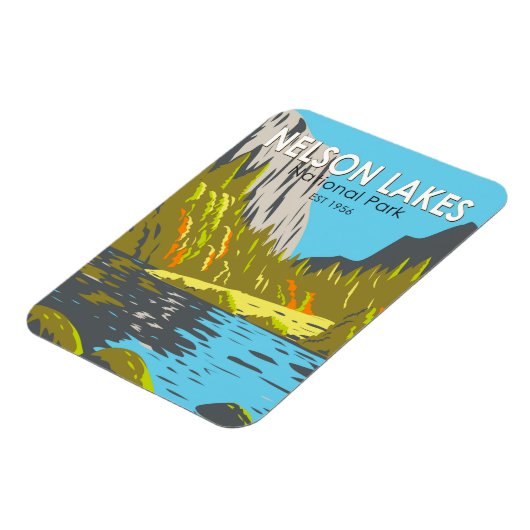 Nelson Lakes National Park New Zealand  Magneet (Linkerzijde)
