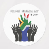 nelson Mandela day stickers (Design 1)