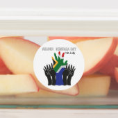 nelson Mandela day stickers (Aangebracht)