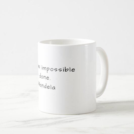 Nelson Mandela - Impossible Koffiemok (Voorkant rechts)