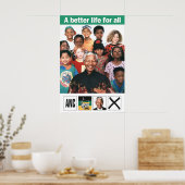 Nelson Mandela Politieke Poster Zuid-Afrika ANC (Keuken)