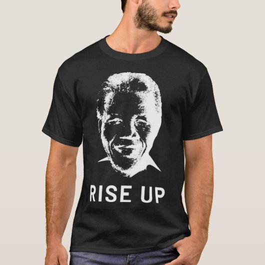 Nelson Mandela Rise omhoog T-shirt (Voorkant)