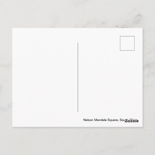 Nelson Mandela Square, Zuid-Afrika Briefkaart (Achterkant)
