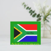 Nelson mandela Zuid-africa vlag Briefkaart (Staand voorkant)