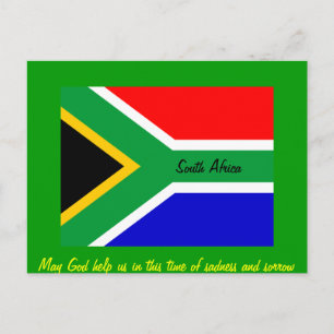 Nelson mandela Zuid-africa vlag Briefkaart