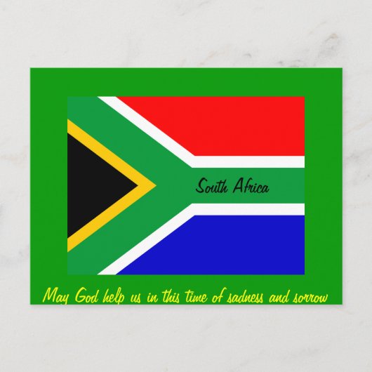 Nelson mandela Zuid-africa vlag Briefkaart (Voorkant)