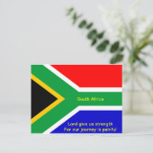 Nelson mandela Zuid-africa vlag Briefkaart (Staand voorkant)
