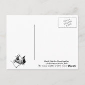 Nelson mandela Zuid-africa vlag Briefkaart (Achterkant)