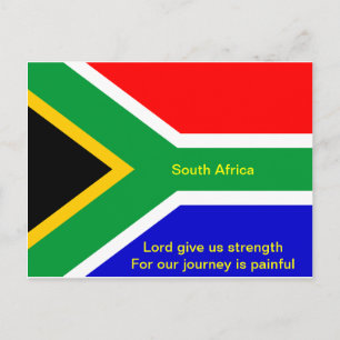 Nelson mandela Zuid-africa vlag Briefkaart