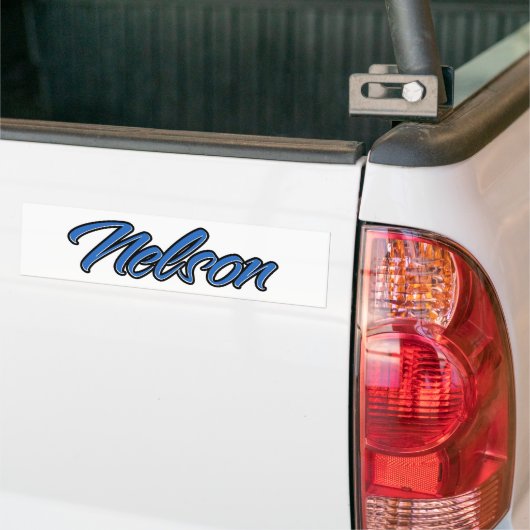 Nelson Name blue Aufkleber Sticker Autoaufkleber (Op Truck)
