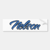 Nelson Name blue Aufkleber Sticker Autoaufkleber (Voorkant)