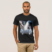 NELSON  zwart t-shirt - mannen (Voorkant volledig)