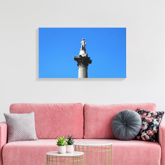 Nelson's column canvas afdruk (Insitu (Woonkamer))