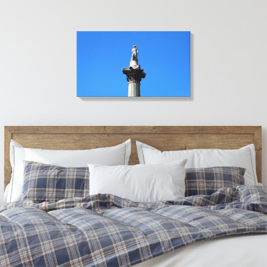 Nelson's column canvas afdruk (Insitu (Slaapkamer))
