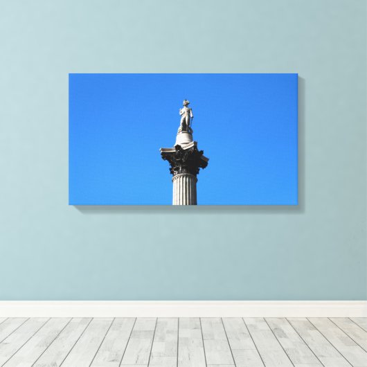 Nelson's column canvas afdruk (Insitu (Houten vloer))