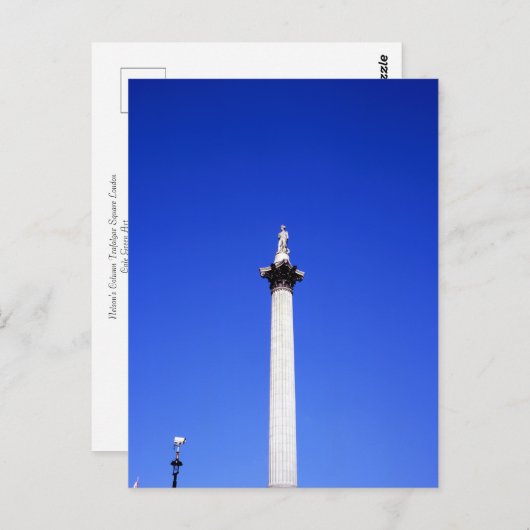 Nelson's Column London Briefkaart (Voorkant / Achterkant)