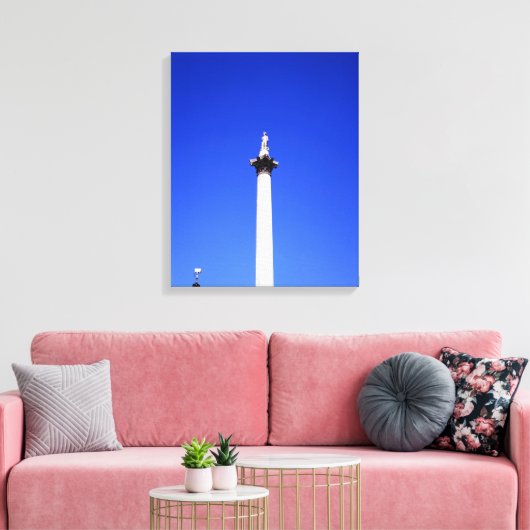 Nelson's Column London Canvas Afdruk (Insitu (Woonkamer))
