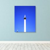 Nelson's Column London Canvas Afdruk (Insitu (Houten vloer))