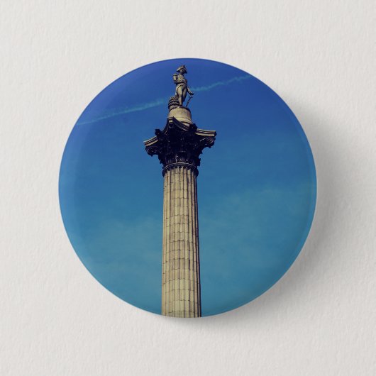 Nelsons Column London Ronde Button 5,7 Cm (Voorkant)
