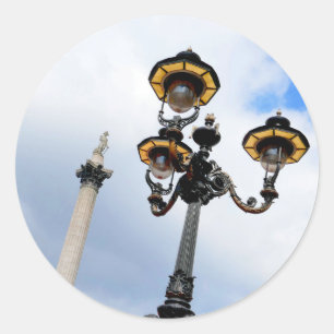 Nelson's Column London Ronde Sticker