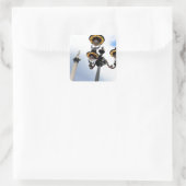 Nelson's Column London Vierkante Sticker (Tas)