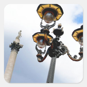 Nelson's Column London Vierkante Sticker
