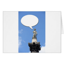 Nelson's Column speech bubble met ruimte voor teks