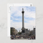 Nelson's Column, Trafalgar Square Briefkaart (Voorkant / Achterkant)